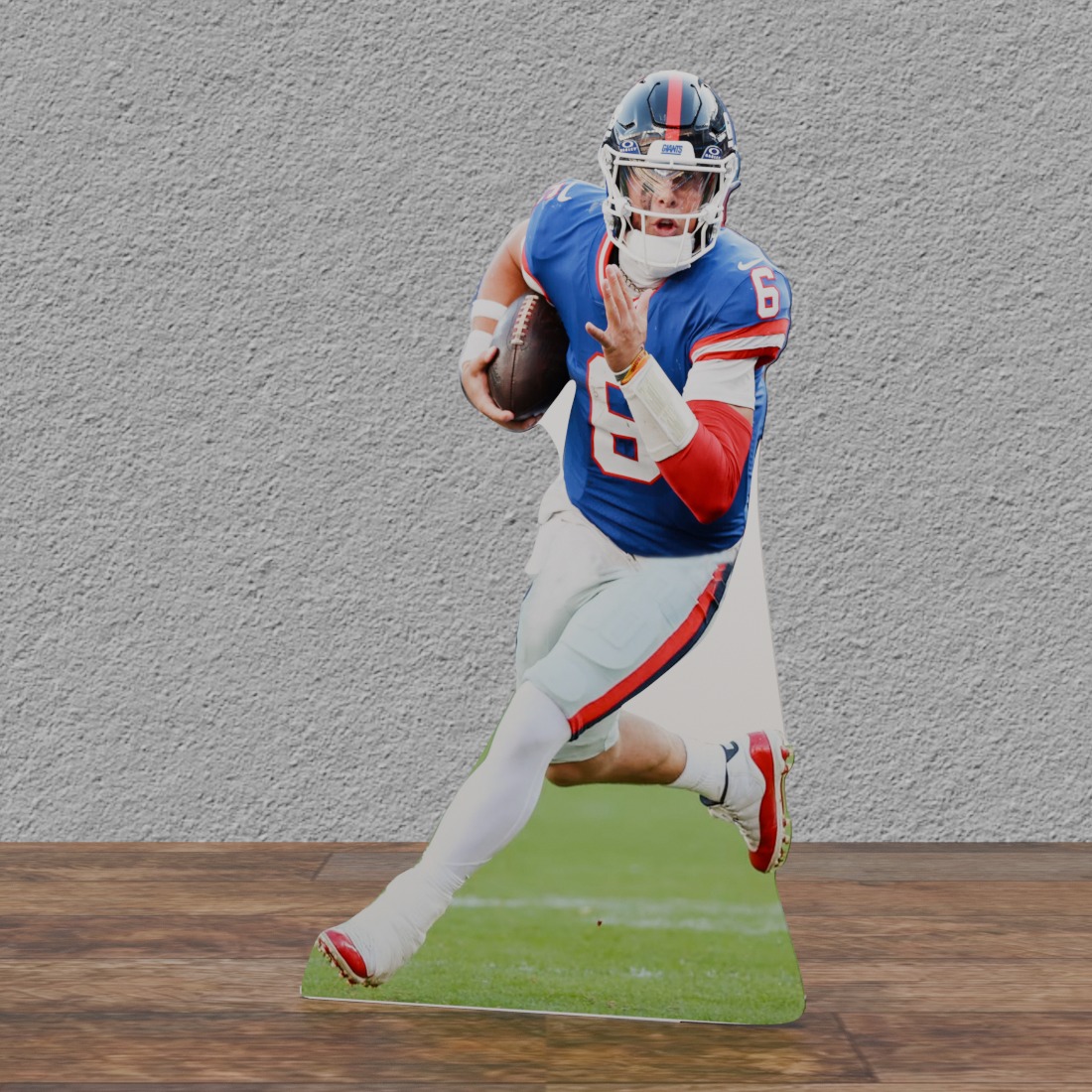 Jaxson Dart #6 NY Giants 74" Tall Cardboard Cutout Standee