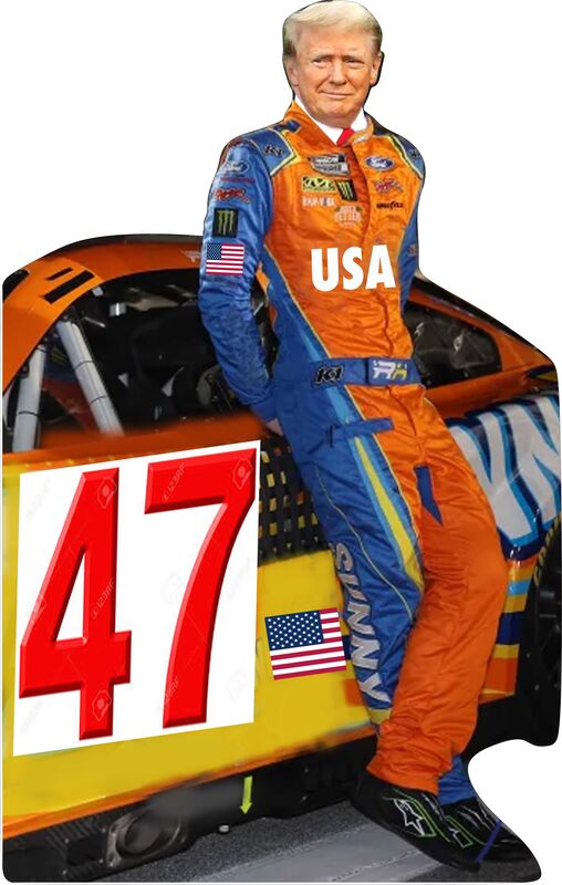TRUMP NASCAR 73" TALL CARDBOARD CUTOUT STANDEE - PARTY DECOR (Copy)