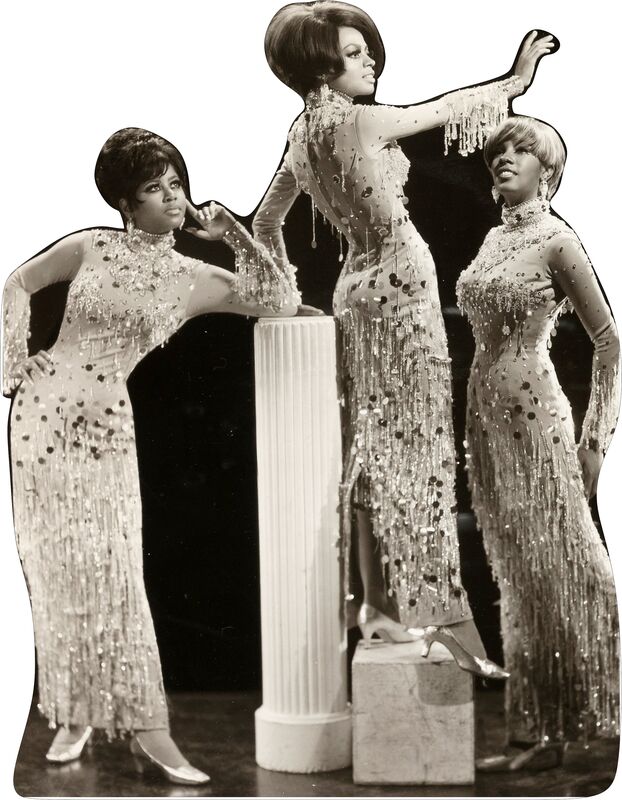 DIANA ROSS & THE SUPREMES BEADED GOWN SMALL 46" TALL CARDBOARD CUTOUT STANDEE - PARTY DECOR (Copy)