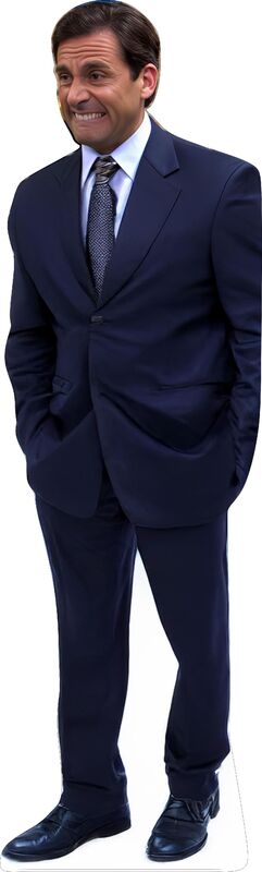 MICHAEL SCOTT STEVE CARELL THE OFFICE 69" TALL CARDBOARD CUTOUT STANDEE - PARTY DECOR (Copy)