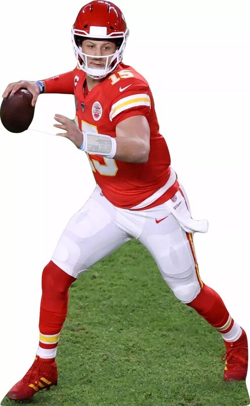 PATRICK MAHOMES KC CHIEFS 74" TALL CARDBOARD CUTOUT STANDEE - PARTY DECOR (Copy) (Copy)