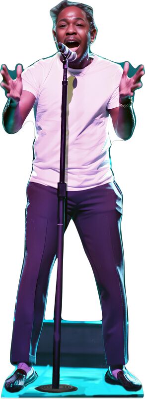KENDRICK LAMAR 66" TALL CARDBOARD CUTOUT STANDEE - PARTY DECOR (Copy) (Copy)