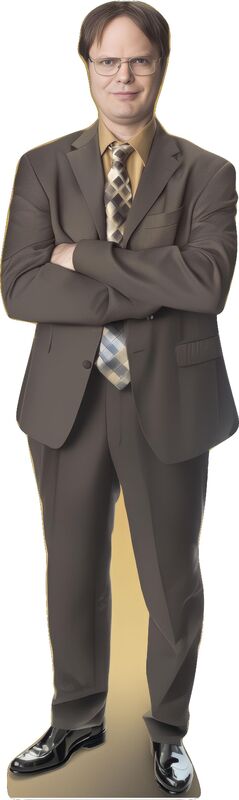 DWIGHT SCHRUTE THE OFFICE 74" TALL CARDBOARD CUTOUT STANDEE - PARTY DECOR (Copy) (Copy)