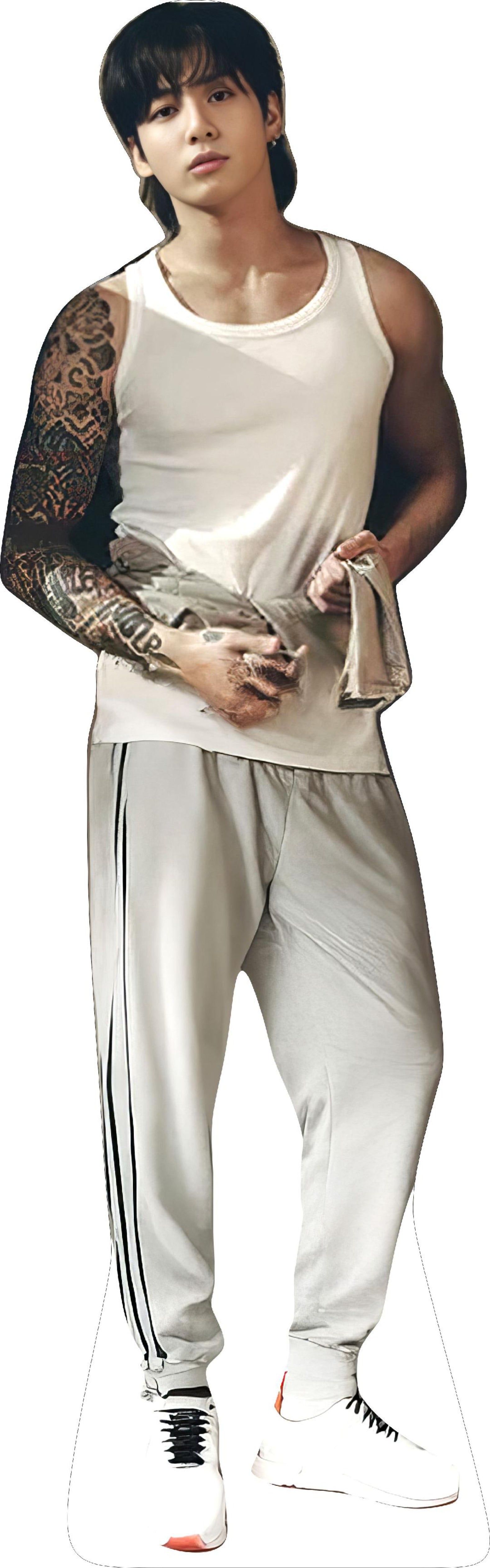 JUNGKOOK SWEATPANTS  70" TALL CARDBOARD CUTOUT STANDEE - PARTY DECOR (Copy) (Copy)