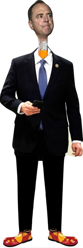ADAM SCHIFF - PENCIL NECK - 72" TALL CARDBOARD CUTOUT STANDEE - PARTY DECOR