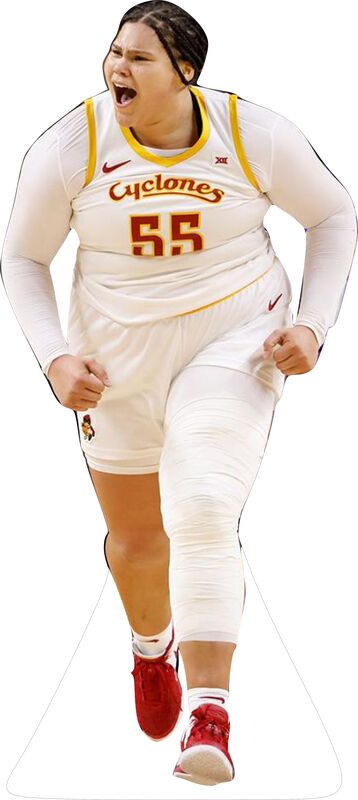 AUDI CROOKS WHITE #55 75" TALL CARDBOARD CUTOUT STANDEE - PARTY DECOR