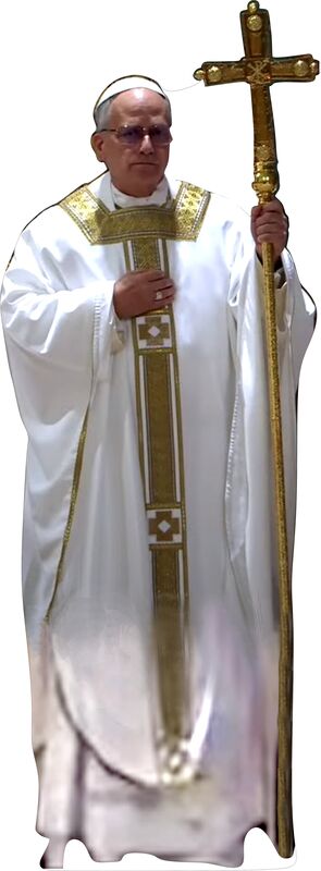 POPE LEO XIV 79" TALL CARDBOARD CUTOUT STANDEE - PARTY DECOR