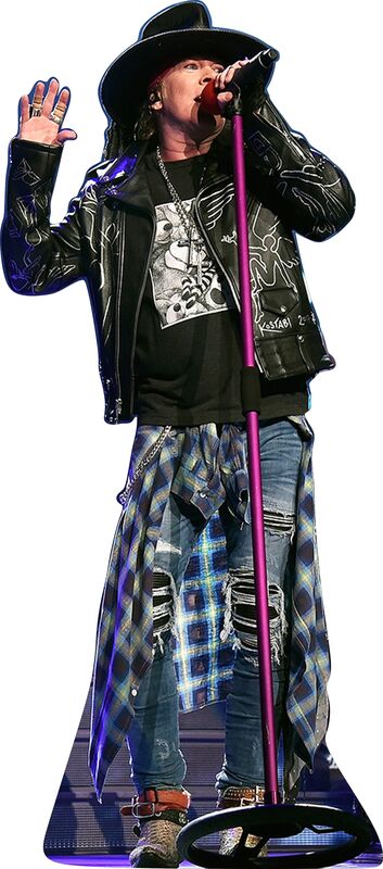 AXL ROSE - GUNS 'N ROSES 80's,90's - 68" LIFE SIZE CARDBOARD CUTOUT STANDEE PARTY DECOR