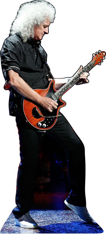 BRIAN MAYS- GUITARIST -73" TALL CARDBOARD CUTOUT STANDEE - PARTY DECOR