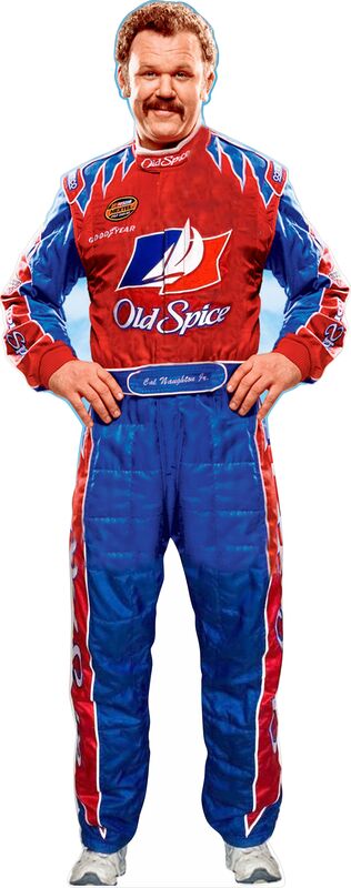 CAL NAUGHTON JR - JOHN C RILEY - NASCAR DRIVER  74" TALL- CARDBOARD CUTOUT STANDEE PARTY DECOR