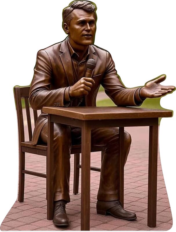 CHARLIE KIRK #4 STATUE 48" TALL CARDBOARD CUTOUT STANDEE - PARTY DECOR (Copy)