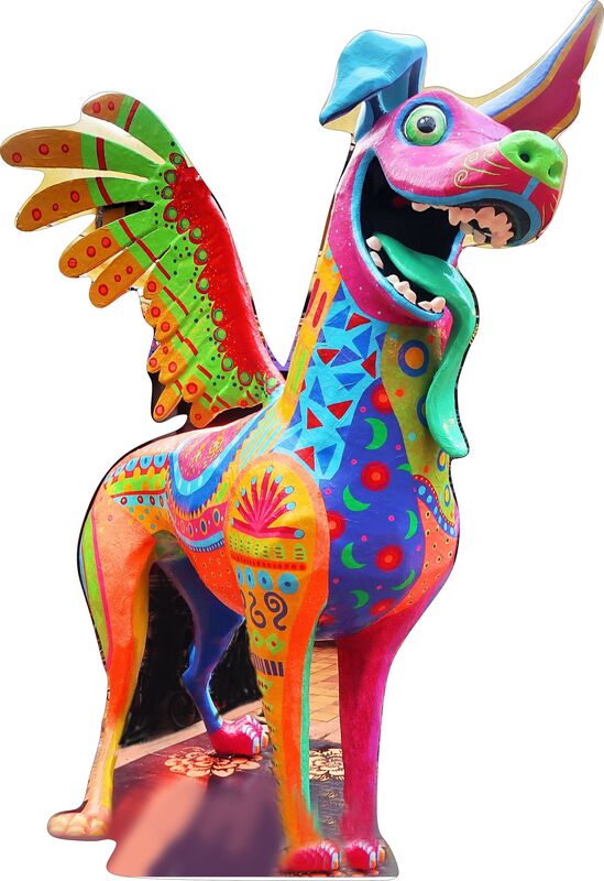 COCO - SPIRIT DOG - IN THE LAND OF THE DEAD - 48" TALL LIFE SIZE CARDBOARD CUTOUT STANDEE - PARTY DECOR