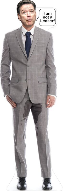 COMEY - LEAKER -80" TALL CARDBOARD CUTOUT STANDEE - PARTY DECOR
