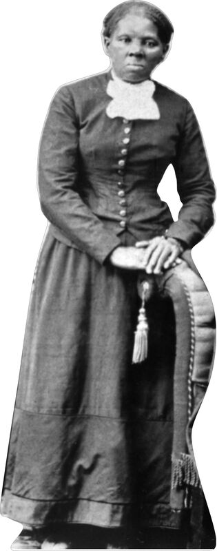 HARRIET TUBMAN 60" TALL CARDBOARD CUTOUT STANDEE - PARTY DECOR