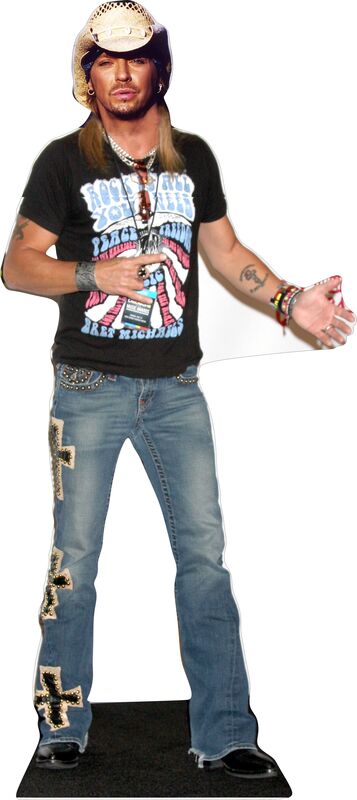 BRET MICHAELS 70" TALL CARDBOARD CUTOUT STANDEE - PARTY DECOR
