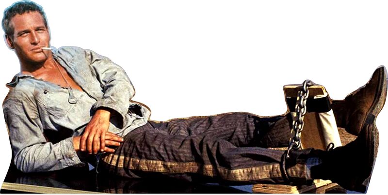 PAUL NEWMAN/Cool Hand Luke 66" wide CARDBOARD CUTOUT WALL DECOR - NO EASEL  PARTY DECOR