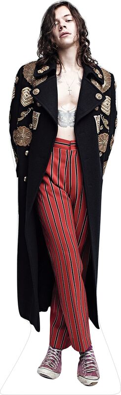 HARRY STYLES RED STRIPE PANTS 72" TALL CARDBOARD CUTOUT STANDEE - PARTY DECOR