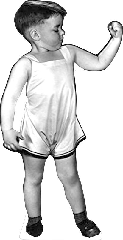 LITTLE RASCALS-OUR GANG  SPANKY 60 "  TALL CARDBOARD CUTOUT STANDEE - PARTY DECOR