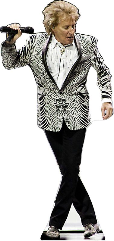 ROD STEWART  70" TALL CARDBOARD CUTOUT STANDEE - PARTY DECOR