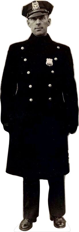 POLICEMAN 1940  75" TALL CARDBOARD CUTOUT STANDEE - PARTY DECOR