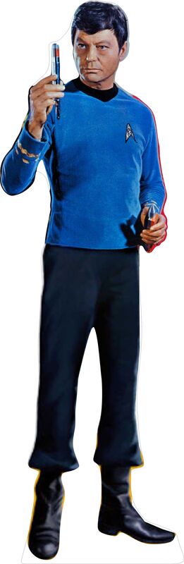 DR LEONARD MC COY - STAR TREK 72" TALL CARDBOARD CUTOUT STANDEE - PARTY DECOR