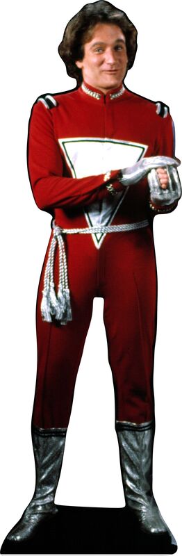 ROBIN WILLIAMS AS MORK 68" TALL CARDBOARD CUTOUT STANDEE - PARTY DECOR