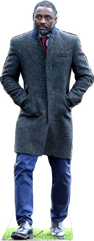 IDRIS ELBA as LUTHER 74" TALL CARDBOARD CUTOUT STANDEE - PARTY DECOR
