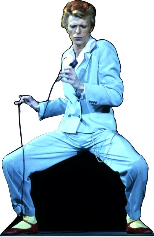DAVID BOWIE BLUE SUIT 68" TALL CARDBOARD CUTOUT STANDEE - PARTY DECOR