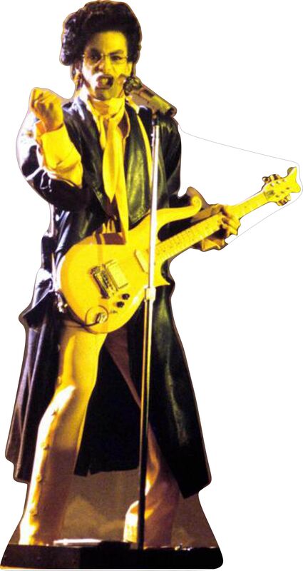 PRINCE SIGN OF THE TIMES 63" TALL CARDBOARD CUTOUT STANDEE - PARTY DECOR
