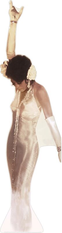 DIANA ROSS #1- SINGS THE BLUES - 84" TALL- CARDBOARD CUTOUT STANDEE PARTY DECOR
