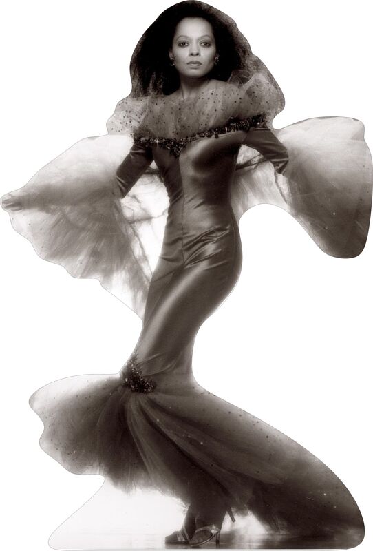 DIANA ROSS - FANTASY- TALL- 65" CARDBOARD CUTOUT STANDEE PARTY DECOR