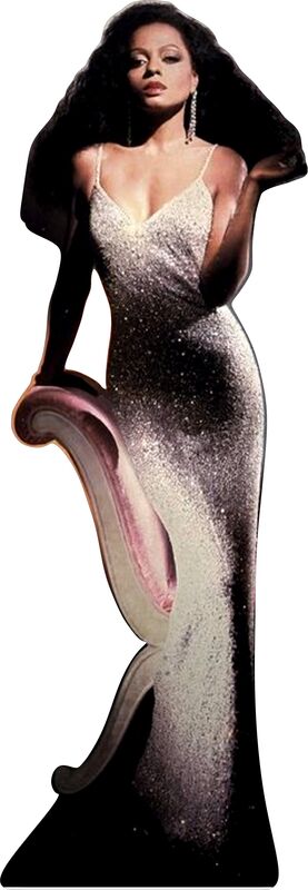 DIANA ROSS - IN THE PINK -65" TALL- CARDBOARD CUTOUT STANDEE PARTY DECOR