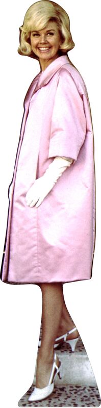 DORIS DAY - 67" TALL LIFE SIZE CARDBOARD CUTOUT STANDEE - PARTY DECOR