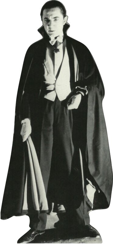 DRACULA - BELA LUGOSI - 73" TALL- CARDBOARD CUTOUT STANDEE PARTY DECOR