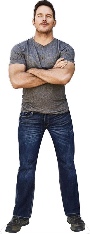 CHRIS PRATT 72" TALL CARDBOARD CUTOUT STANDEE - PARTY DECOR