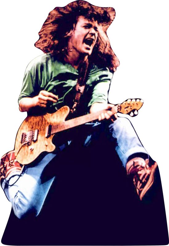 ED VAN HALEN - JUMP #2 - 67" TALL CARDBOARD CUTOUT STANDEE PARTY DECOR