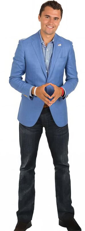 CHARLIE KIRK #2  77" TALL CARDBOARD CUTOUT STANDEE - PARTY DECOR