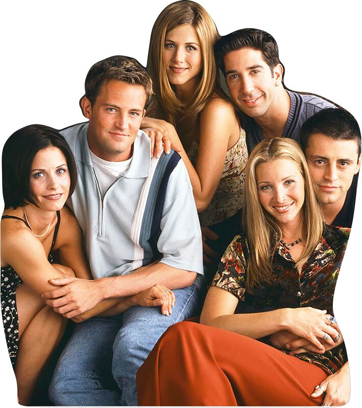 FRIENDS - TV SERIES-  52" TALL CARDBOARD CUTOUT STANDEE STANDUP PARTY DECOR