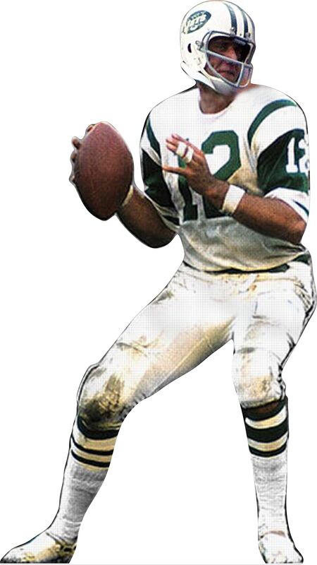 JOE NAMATH 72" TALL CARDBOARD CUTOUT STANDEE - PARTY DECOR