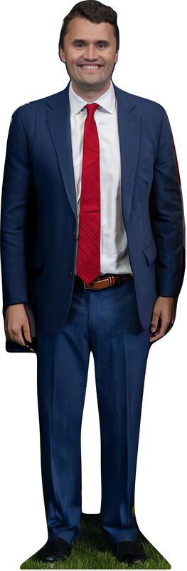 CHARLIE KIRK #3 77" TALL CARDBOARD CUTOUT STANDEE - PARTY DECOR