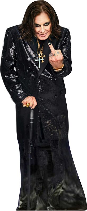OZZY OSBOURNE #2 70" TALL CARDBOARD CUTOUT STANDEE - PARTY DECOR