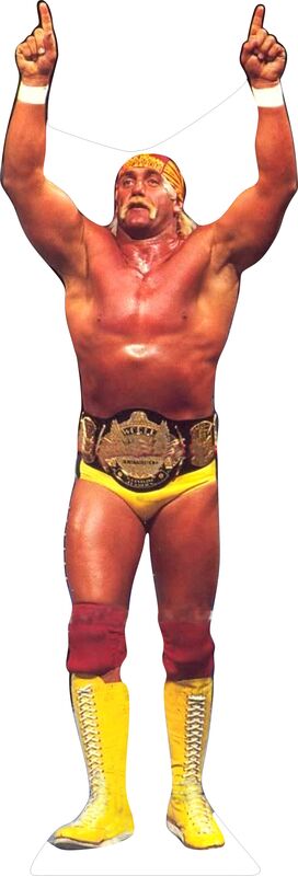 HULK HOGAN #1 79" TALL CARDBOARD CUTOUT STANDEE - PARTY DECOR