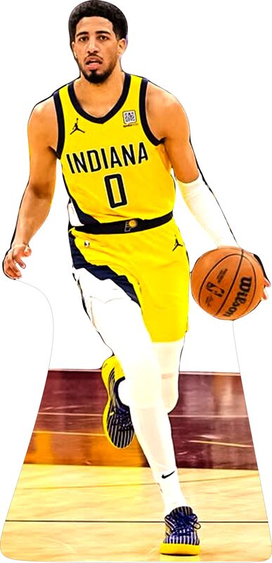 TYRESE HALIBURTON INDIANA PACERS 77" TALL CARDBOARD CUTOUT STANDEE - PARTY DECOR