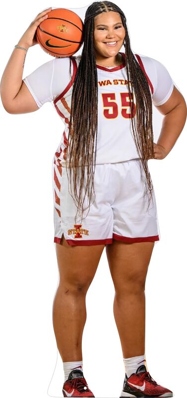 AUDI CROOKS IOWA STATE #55 75" TALL CARDBOARD CUTOUT STANDEE - PARTY DECOR