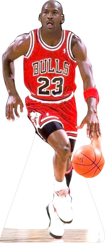 MICHAEL JORDAN #2 RED 78"TALL CARDBOARD CUTOUT STANDEE - PARTY DECOR (Copy)