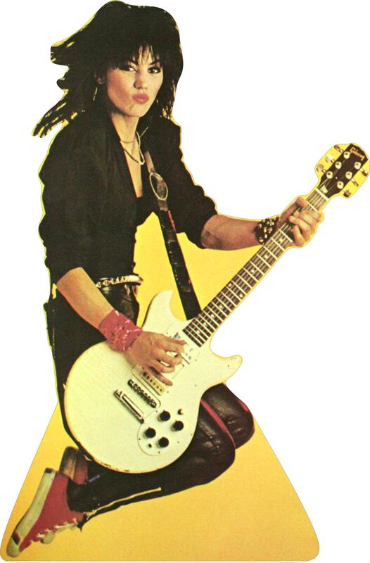 JOAN JETT - GUITAR - 65" TALL LIFE SIZE CARDBOARD CUTOUT STANDEE - PARTY DECOR