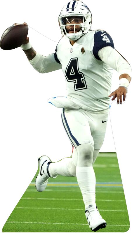 DAK PRESCOTT DALLAS 73" TALL CARDBOARD CUTOUT STANDEE - PARTY DECOR