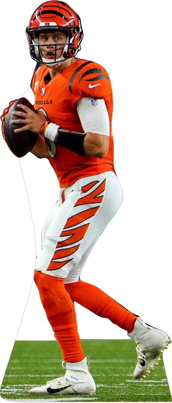 JOE BURROW CINN BENGALS 76" TALL CARDBOARD CUTOUT STANDEE - PARTY DECOR (Copy) (Copy) (Copy) (Copy) (Copy)