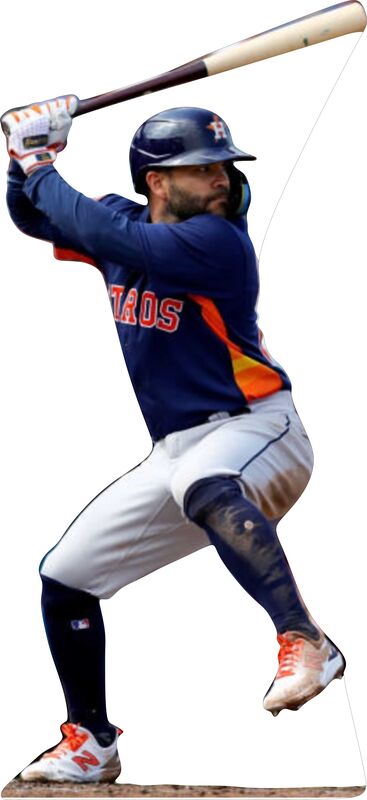 JOSE ALTUVE #2 HOUSTON ASTROS 74" TALL CARDBOARD CUTOUT STANDEE - PARTY DECOR (Copy) (Copy) (Copy) (Copy)