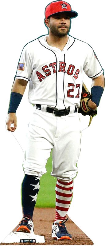 JOSE ALTUVE #1 ASTROS 68" TALL CARDBOARD CUTOUT STANDEE - PARTY DECOR (Copy) (Copy) (Copy)